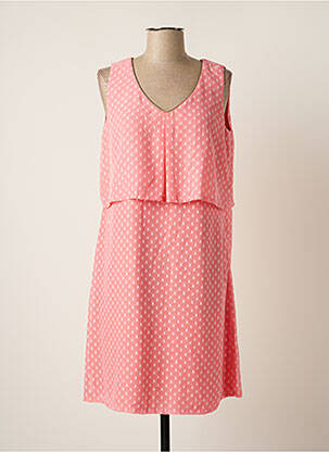 Robe courte sans manche sans manche rose PAUSE CAFE femme
