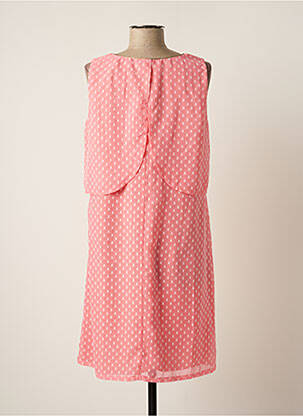 Robe courte coupe fluide sans manche rose PAUSE CAFE femme