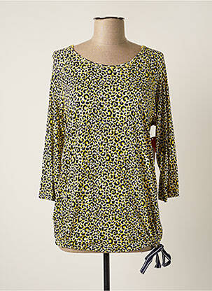 T-shirt manches 3/4 manches 3/4 jaune STOOKER femme