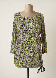 T-shirt stretch manches 3/4 jaune STOOKER femme