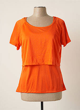 T-shirt orange SPORT BY STOOKER pour femme