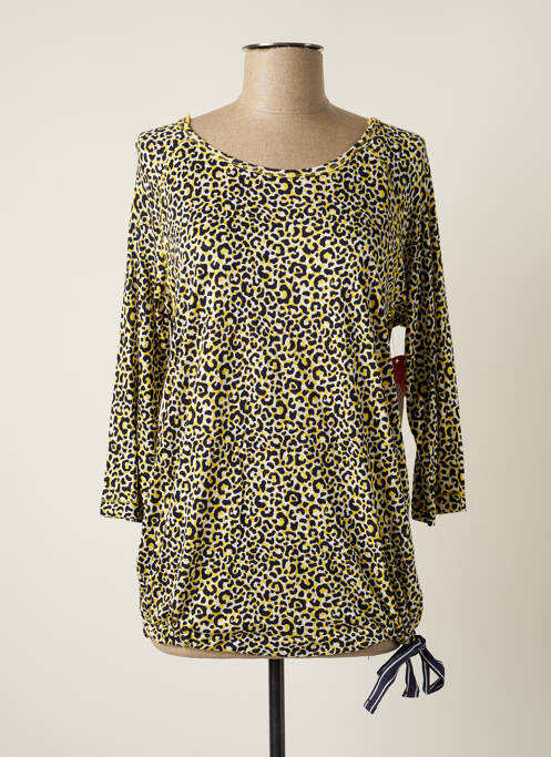T-shirt stretch manches 3/4 jaune STOOKER femme