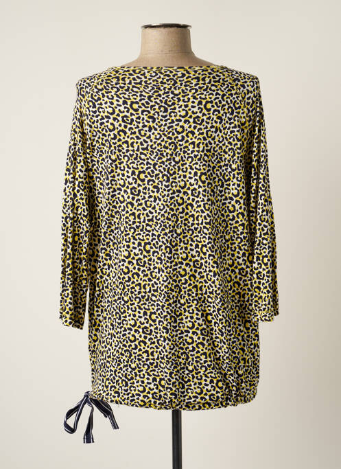 T-shirt stretch manches 3/4 jaune STOOKER femme