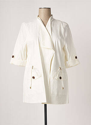 Veste casual col tailleur beige CALVIN KLEIN femme