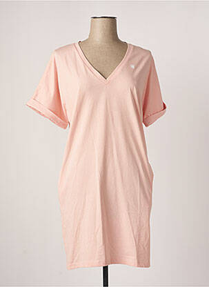 Robe courte manches courtes manches courtes rose G STAR femme