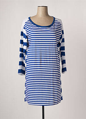 Robe courte manches 3/4 manches 3/4 bleu G STAR femme