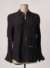 Chemisier coupe cintrée manches longues noir G STAR femme