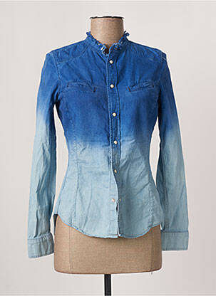 Chemisier poches poitrine manches longues bleu G STAR femme