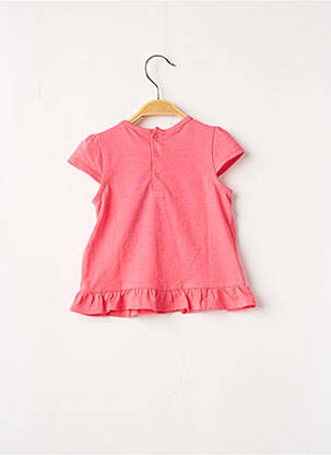 T-shirt fermeture pressionnée manches courtes rose SERGENT MAJOR fille