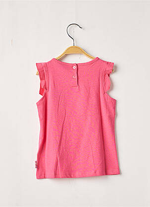 Top fermeture pressionnée sans manche rose SERGENT MAJOR fille