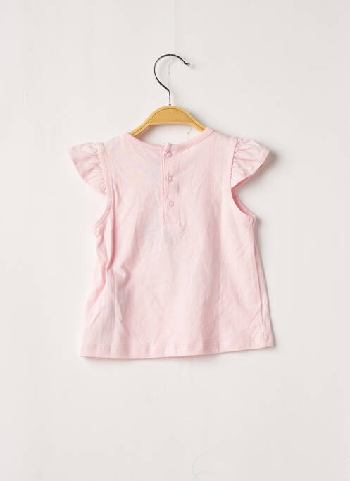T-shirt stretch manches courtes rose SERGENT MAJOR fille