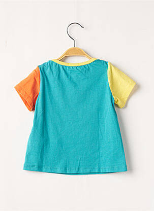 T-shirt stretch manches courtes bleu DU PAREIL AU MÊME garçon