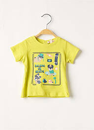 T-shirt fermeture pressionnée manches courtes vert DU PAREIL AU MÊME garcon
