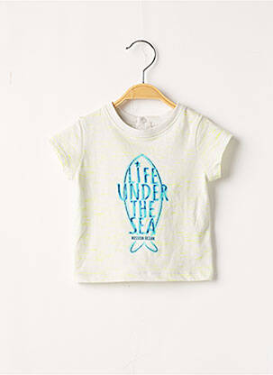T-shirt fermeture pressionnée manches courtes jaune DU PAREIL AU MÊME garçon