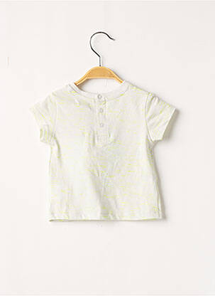 T-shirt fermeture pressionnée manches courtes jaune DU PAREIL AU MÊME garçon
