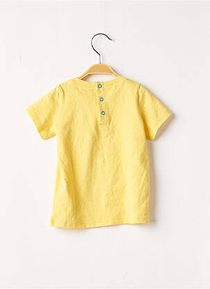 T-shirt fermeture pressionnée manches courtes jaune DU PAREIL AU MÊME garçon
