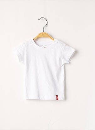 T-shirt stretch manches courtes blanc DU PAREIL AU MÊME garçon