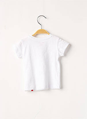 T-shirt stretch manches courtes blanc DU PAREIL AU MÊME garçon