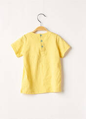 T-shirt jaune DU PAREIL AU MÊME pour garçon seconde vue