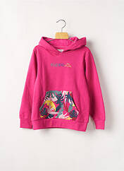 Sweat-shirt à capuche rose KAPPA pour fille seconde vue