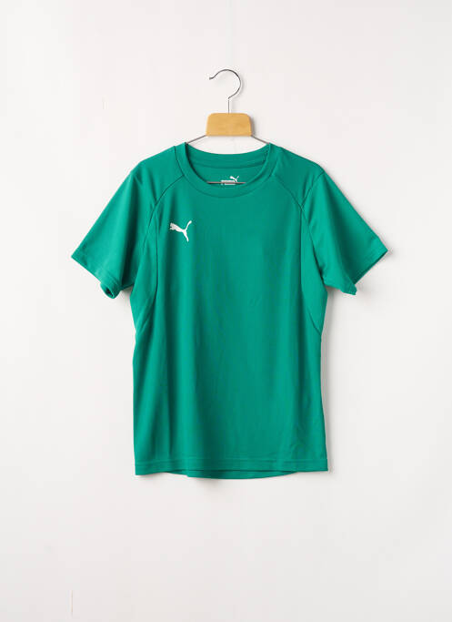 T-shirt vert PUMA pour garçon