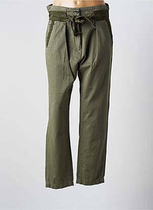 Pantalon droit coupe carotte taille haute vert G STAR femme