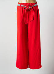 Pantalon large rouge PAUSE CAFE pour femme seconde vue