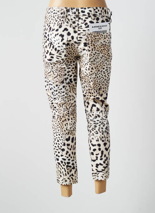 Pantalon 7/8 tissage popeline taille normale beige G STAR femme