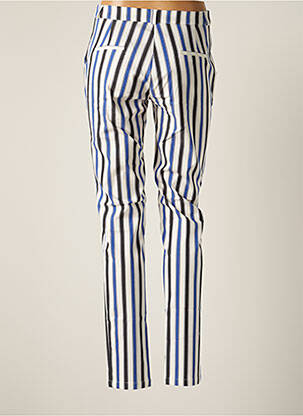 Pantalon chino tissage popeline taille normale bleu LE PETIT BAIGNEUR femme