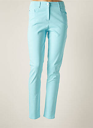 Pantalon droit stretch taille normale bleu PAUSE CAFE femme