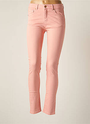 Pantalon slim tissage popeline taille normale rose LE PETIT BAIGNEUR femme