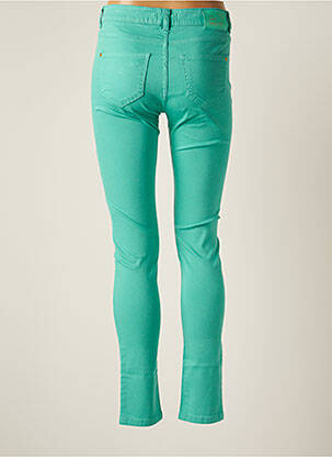 Pantalon slim tissage popeline taille normale vert LE PETIT BAIGNEUR femme