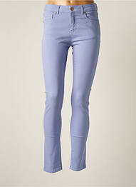 Pantalon slim tissage popeline taille normale violet LE PETIT BAIGNEUR femme