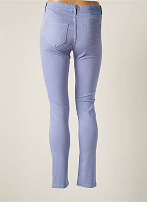 Pantalon slim tissage popeline taille normale violet LE PETIT BAIGNEUR femme