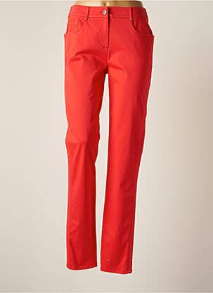 Pantalon slim stretch taille normale rouge PAUSE CAFE femme