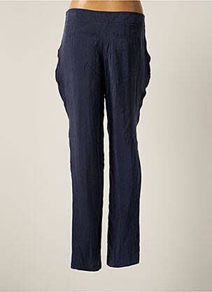 Pantalon chino tissage popeline taille normale bleu PAUSE CAFE femme