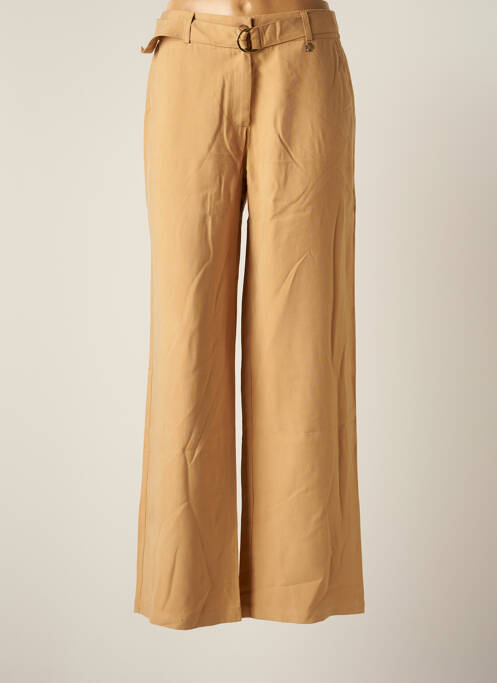 Pantalon large tissage popeline taille normale marron LE PETIT BAIGNEUR femme