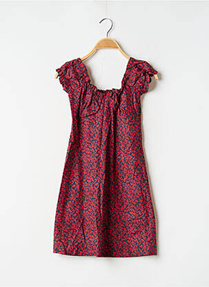 Robe courte manches courtes manches courtes bleu LAAGAM femme