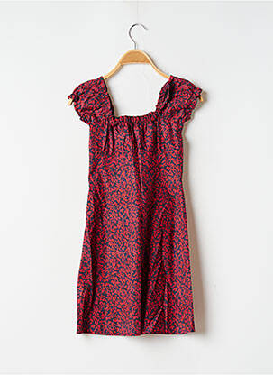 Robe courte manches courtes manches courtes bleu LAAGAM femme