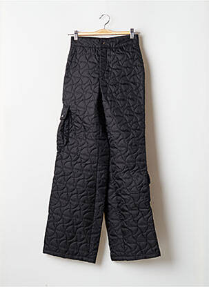 Pantalon large taille haute taille haute noir LAAGAM femme