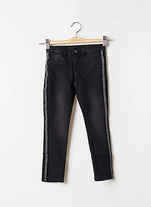 Jeans skinny stretch taille ajustable noir STOOKER fille