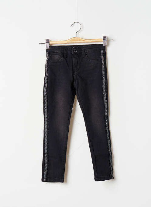 Jeans skinny stretch taille ajustable noir STOOKER fille