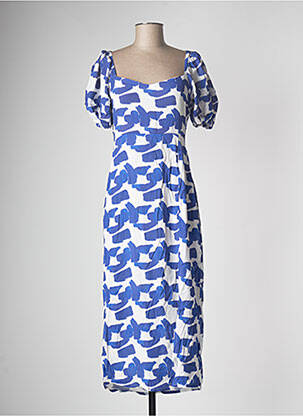 Robe longue bleu LAAGAM pour femme
