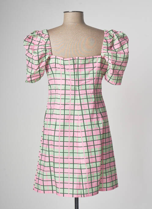 Robe courte rose LAAGAM pour femme