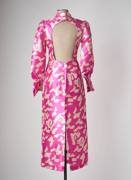 Robe longue rose LAAGAM pour femme