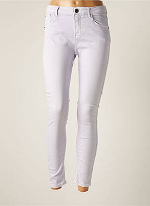 Jeans coupe slim slim taille basse violet GARCIA femme