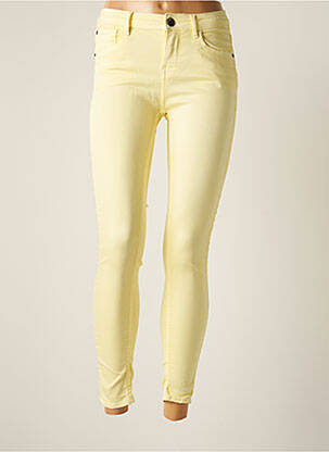 Jeans coupe slim slim taille basse jaune GARCIA femme