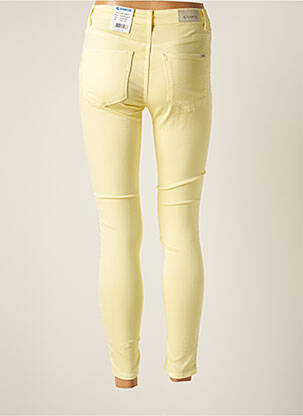 Jeans coupe slim slim taille basse jaune GARCIA femme