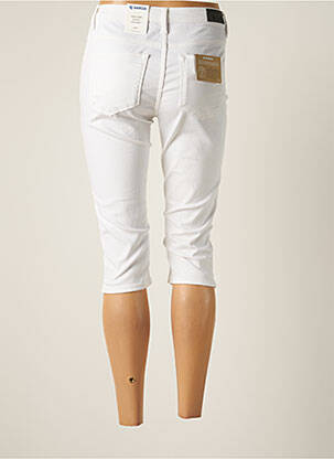 Corsaire stretch taille basse blanc GARCIA femme