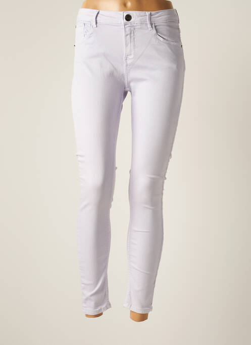 Jeans coupe slim slim taille basse violet GARCIA femme